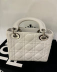 Bolsa mini lady Dior blanca